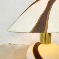 vintage retro melkglas lamp Murano marmer structuur