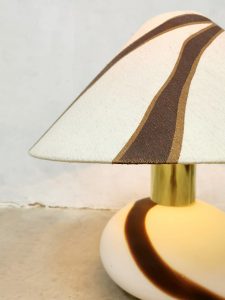 vintage retro melkglas lamp Murano marmer structuur