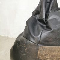 Vintage patchwork leather bean bag de Sede zitzak leer