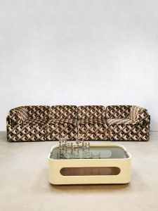 Vintage pattern modular sofa elementen lounge bank 'Geometric'
