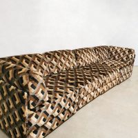Vintage pattern modular sofa elementen lounge bank 'Geometric'
