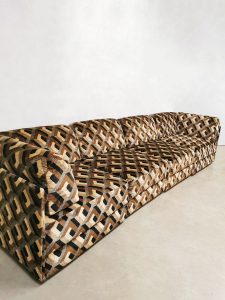 Vintage pattern modular sofa elementen lounge bank 'Geometric'