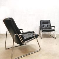 Vintage lounge design arm chairs lounge fauteuils Gerd Lange voor Drabert