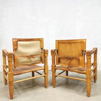 vintage tuigleren stoelen arm chairs Kaare Klint style interior Bestwelhip