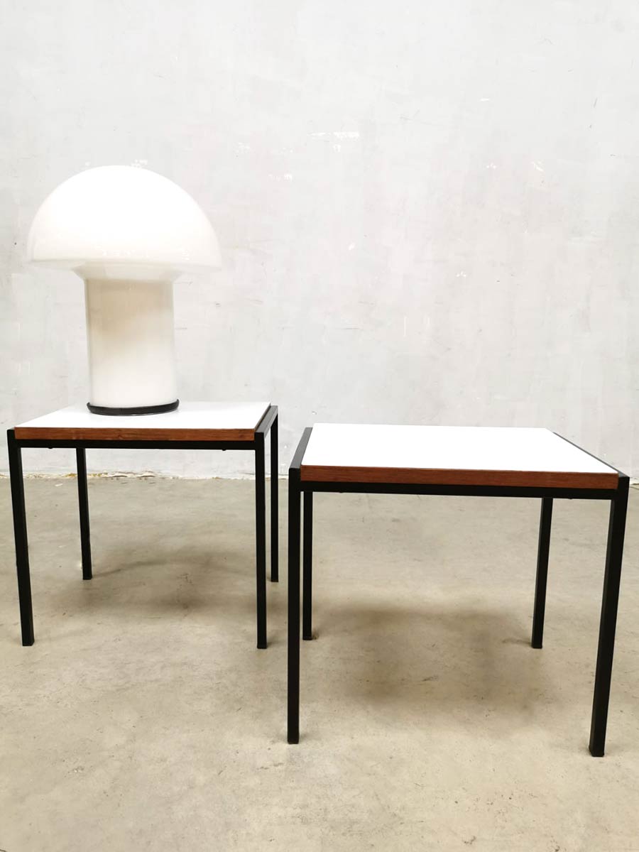 Vintage bijzettafel midcentury design minimalist side tables by Cees Braakman for Pastoe