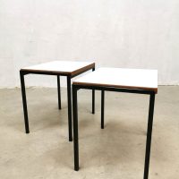 Retro mimiset design midcentury design minimalist side tables by Cees Braakman for Pastoe