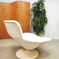 Midcentury Dutch design swivel chair fauteuil Artifort Geoffrey Harcourt F518