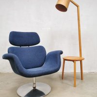 Vintage Dutch design ‘Big Tulip’ easy swivel chair lounge fauteuil Pierre Paulin Artifort