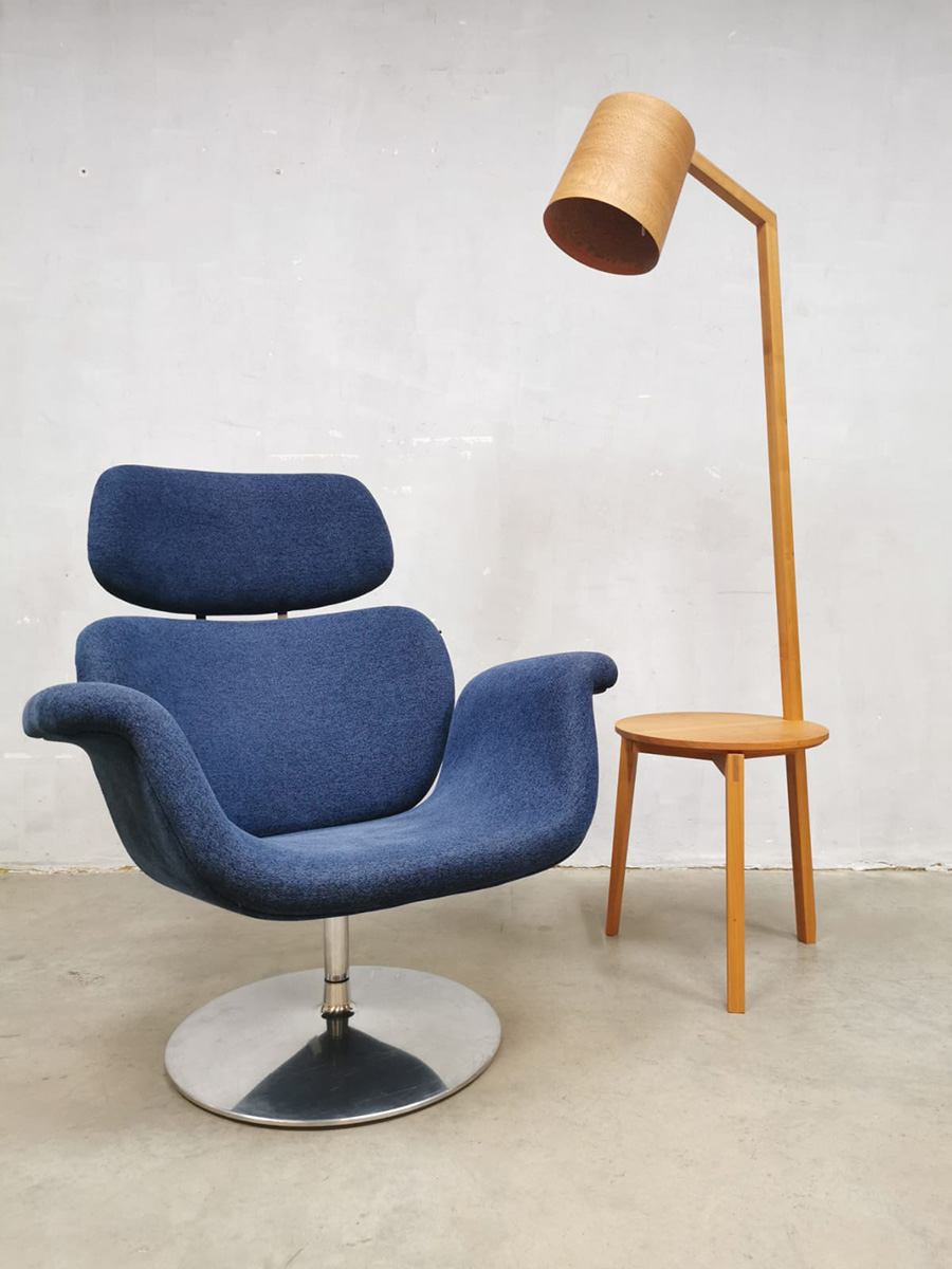 Vintage Dutch design ‘Big Tulip’ easy swivel chair lounge fauteuil Pierre Paulin Artifort