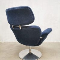 Vintage Dutch design ‘Big Tulip’ easy swivel chair lounge fauteuil Pierre Paulin Artifort retro