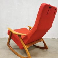 Vintage Deens design schommelstoel retro