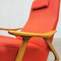 Vintage midcentury Danish design rocking chair Deense schommelstoel jaren 60