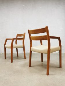 Danish vintage dining chairs eetkamerstoelen EMC møbler