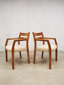 Vintage Danish design dining chairs eetkamerstoelen EMC møbler