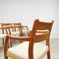 Danish vintage dinner chairs eetkamerstoelen EMC møbler