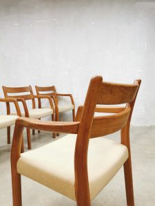 Danish vintage dinner chairs eetkamerstoelen EMC møbler