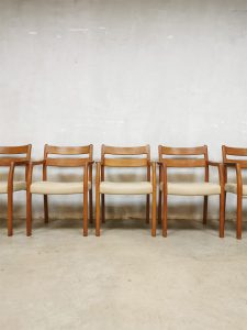 Danish vintage dining chairs eetkamerstoelen EMC møbler