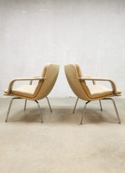 Set of two Vintage Dutch design loungechairs fauteuils Geoffrey Harcourt Artifort