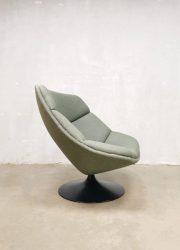 Midcentury Dutch swivel chair draaifauteuil 1960's Artifort Pierre Paulin F557