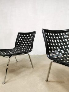 Vintage design easy net chairs fauteuils Giancarlo Vegni Fasem