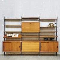 Vintage design modular wall unit modulair wandsysteem Olof Pira