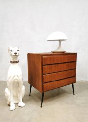 Midcentury Danish design teak chest of drawers cabinet Deense ladekast