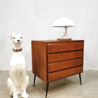 Midcentury Danish design teak chest of drawers cabinet Deense ladekast