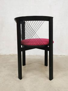 Deens design gevlochten stoel 1980s style