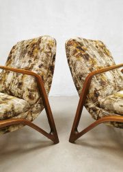 Vintage design easy chairs fauteuils