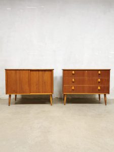 Modular desk modulair bureau kasten Scandinavisch vintage design 1960s