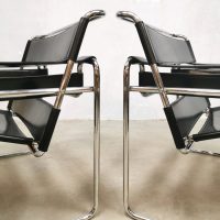 Eighties design Fasem chairs Italy vintage Wassily chair stoel
