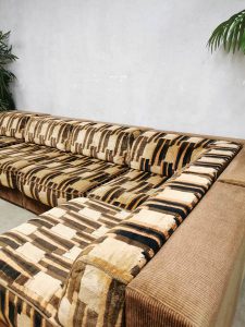 vintage retro lounge bank patterns modular sofa