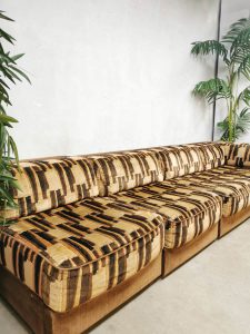Vintage design modular sofa elementen bank modulair ‘Earth tones'