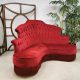 Vintage design velvet corner sofa gecapitonneerde bank hoekbank Moulin Rouge
