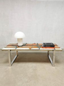 Vintage design ceramic tile table coffee table salontafel tegeltafel Denisco