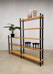 Midcentury Dutch vintage design stick cabinet de Boer Goud Lutjes cabinet stokkenkast