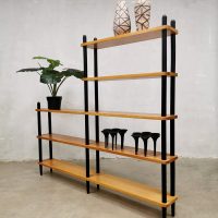 Midcentury Dutch vintage design stick cabinet de Boer Goud Lutjes cabinet stokkenkast