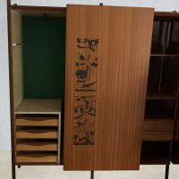 Vintage Italy design cabinet kast wardrobe retro teak
