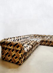 Midcentury modular sofa elementen bank luxury pattern