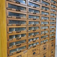vintage industriële ladekast industrial school cabinet chest of drawers