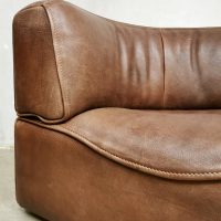 Midcentury vintage design leather modular sofa bank De Sede DS15 Bestwelhip