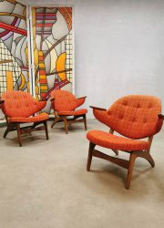 Vintage design easy chairs lounge fauteuils Carl Edward Matthes
