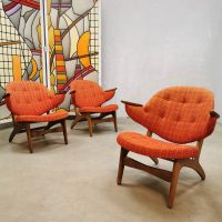 Vintage design easy chairs lounge fauteuils Carl Edward Matthes