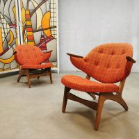 Vintage design easy chair lounge fauteuil Carl Edward Matthes sxities jaren 60