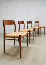 Vintage Danish dining chairs eetkamerstoelen Niels Otto Møller nr. 75