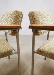 dining arm chairs eetkamerstoelen Gijs van der Sluis nr. 33 midcentury Dutch design