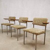 Retro The Netherlands Gijs van der Sluis nr. 33 design dining arm chairs eetkamerstoelen vintage