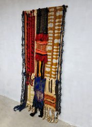 Marijke Stultiens Textile art work 70s retro Dutch design wall tapestry wandkleed vintage design