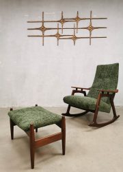 Scandinavisch retro furniture armchair stoel relax fauteuil rocking chair schommelstoel 'Green Spirit'