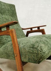 Vintage Scandinavian design rocking chair schommelstoel 'Green Spirit'